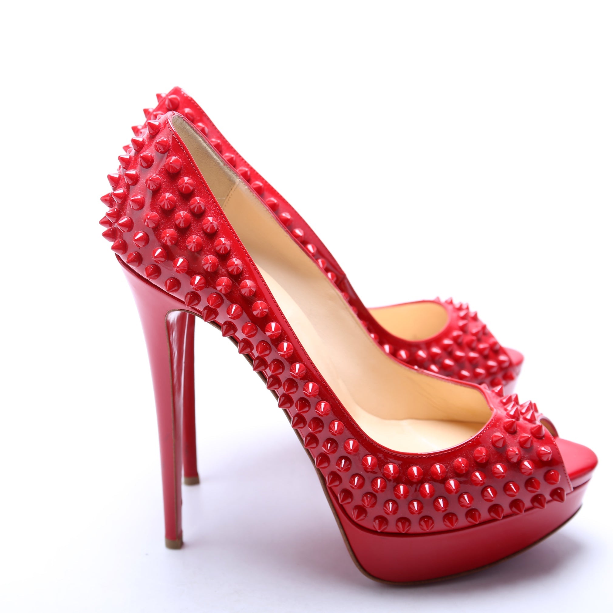 Lady Peep Spikes 150MM Size 40 Red