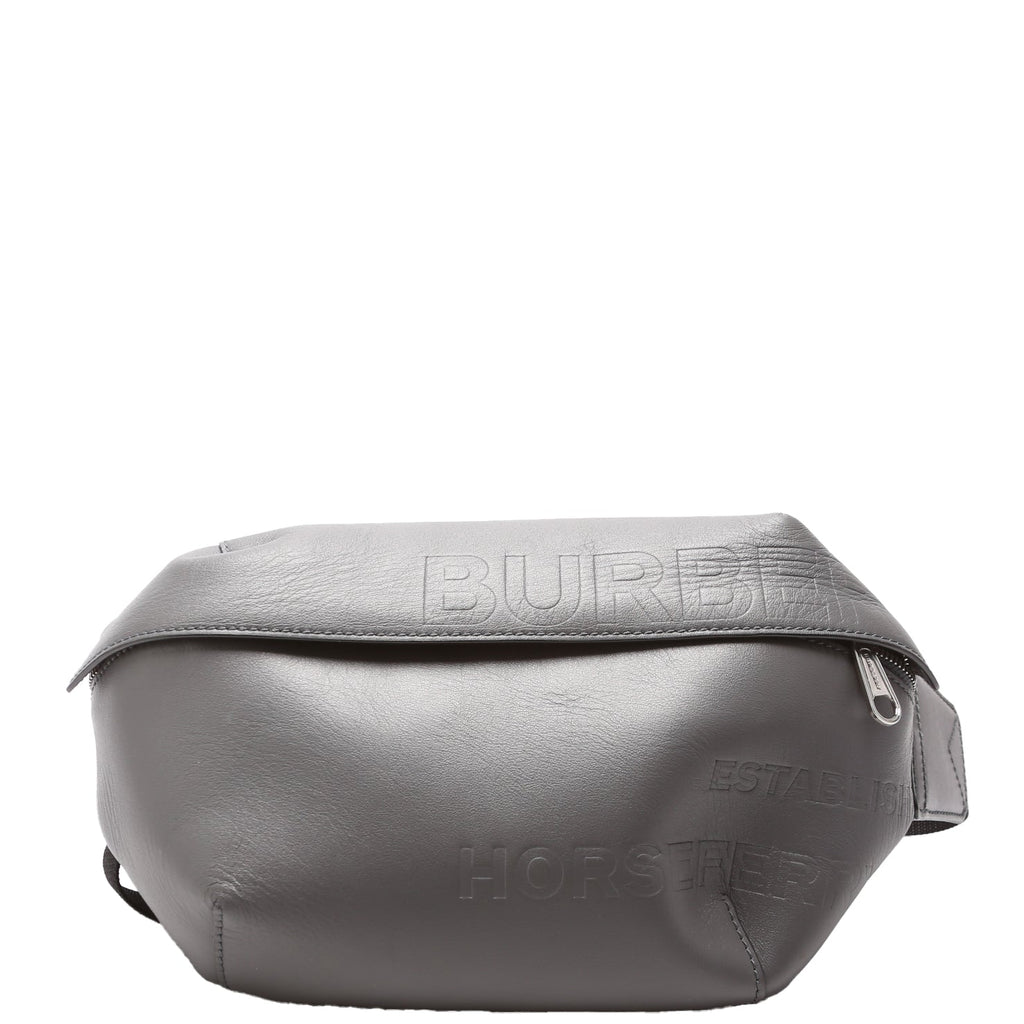8058255 Sonny Leather Bum Bag Grey