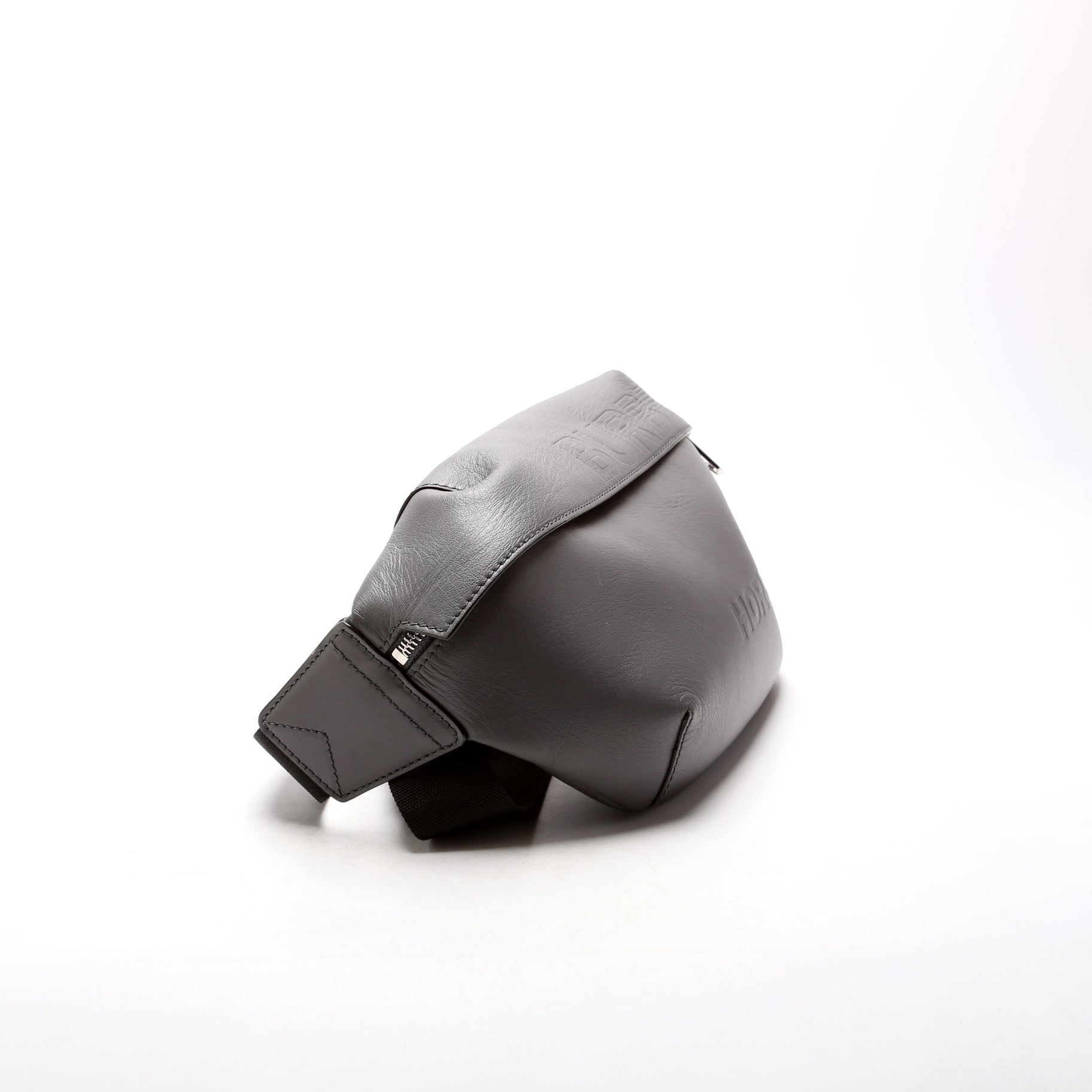8058255 Sonny Leather Bum Bag Grey
