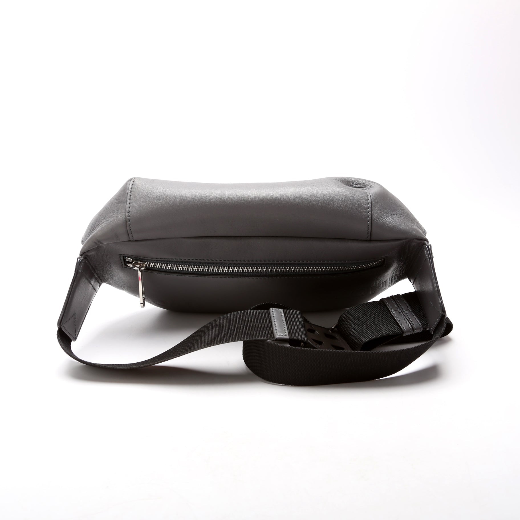 8058255 Sonny Leather Bum Bag Grey