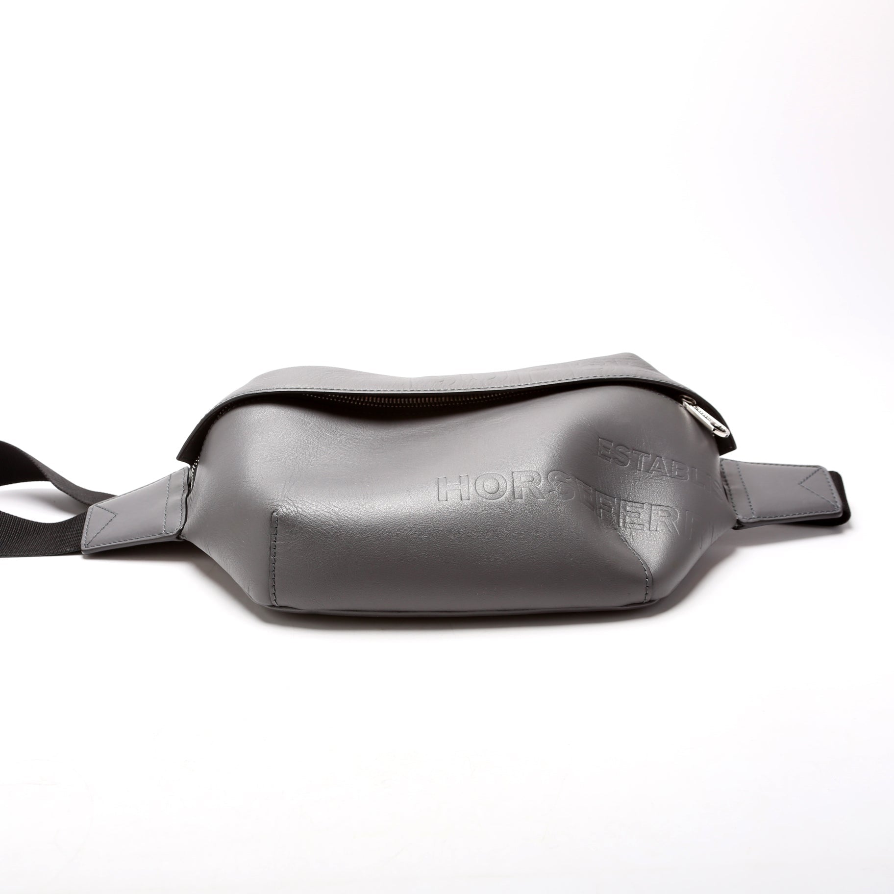8058255 Sonny Leather Bum Bag Grey