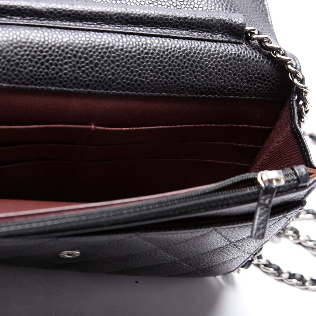 WOC Classic Quilted Caviar Black