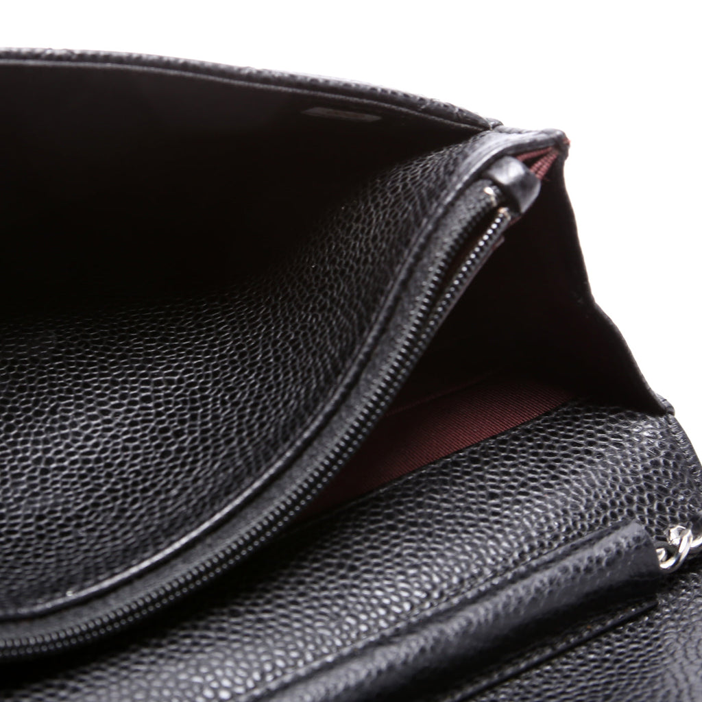 WOC Classic Quilted Caviar Black