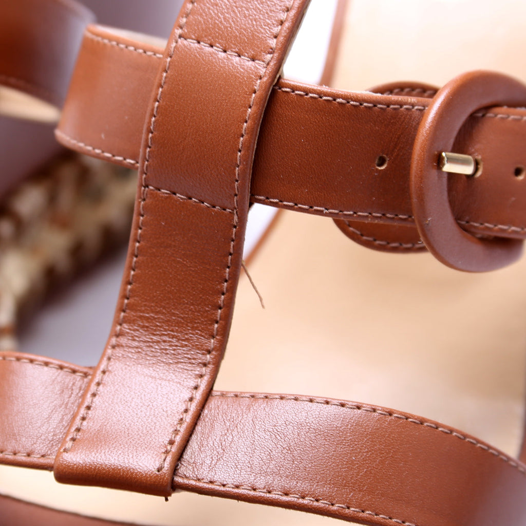 Rockinbuckle 009 100MM Wedges Size 40 Brown