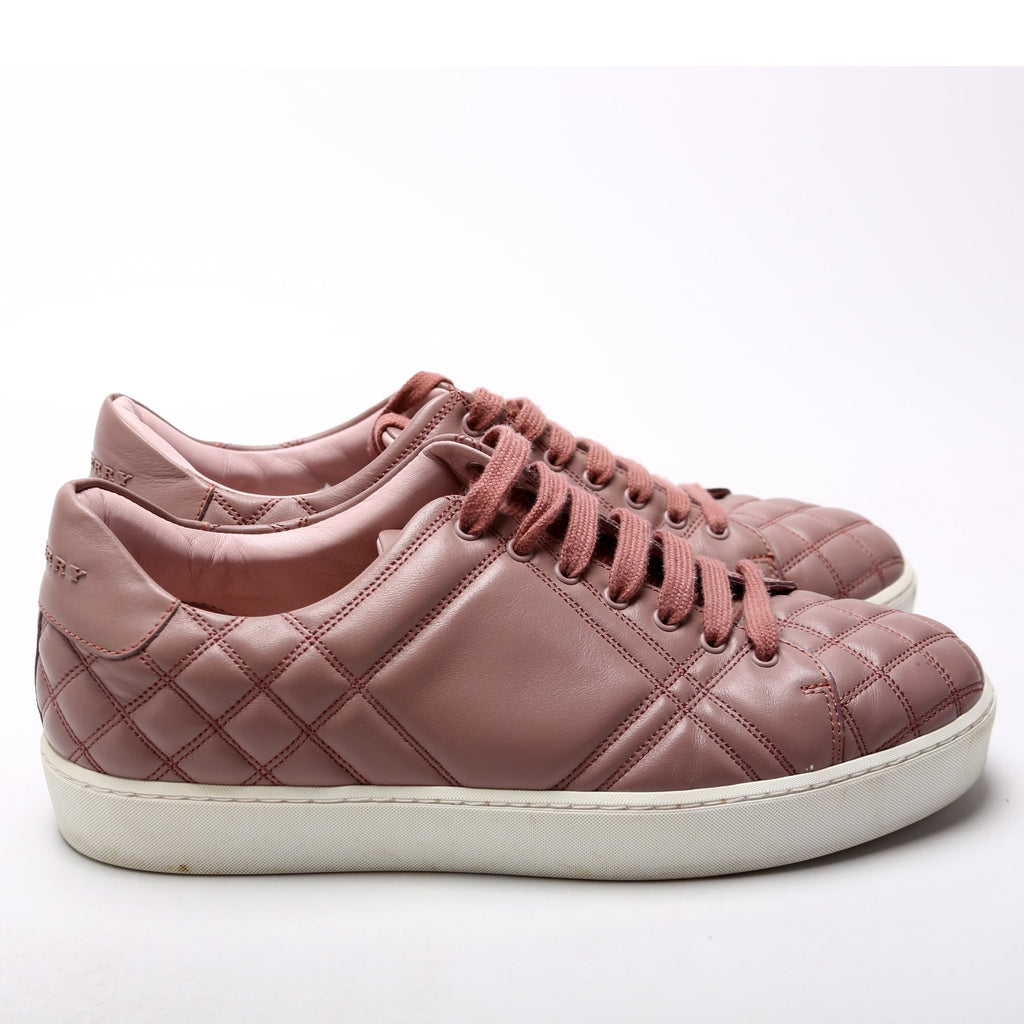 Westford Quilted Leather Low Top Sneakers Size 38 Purple