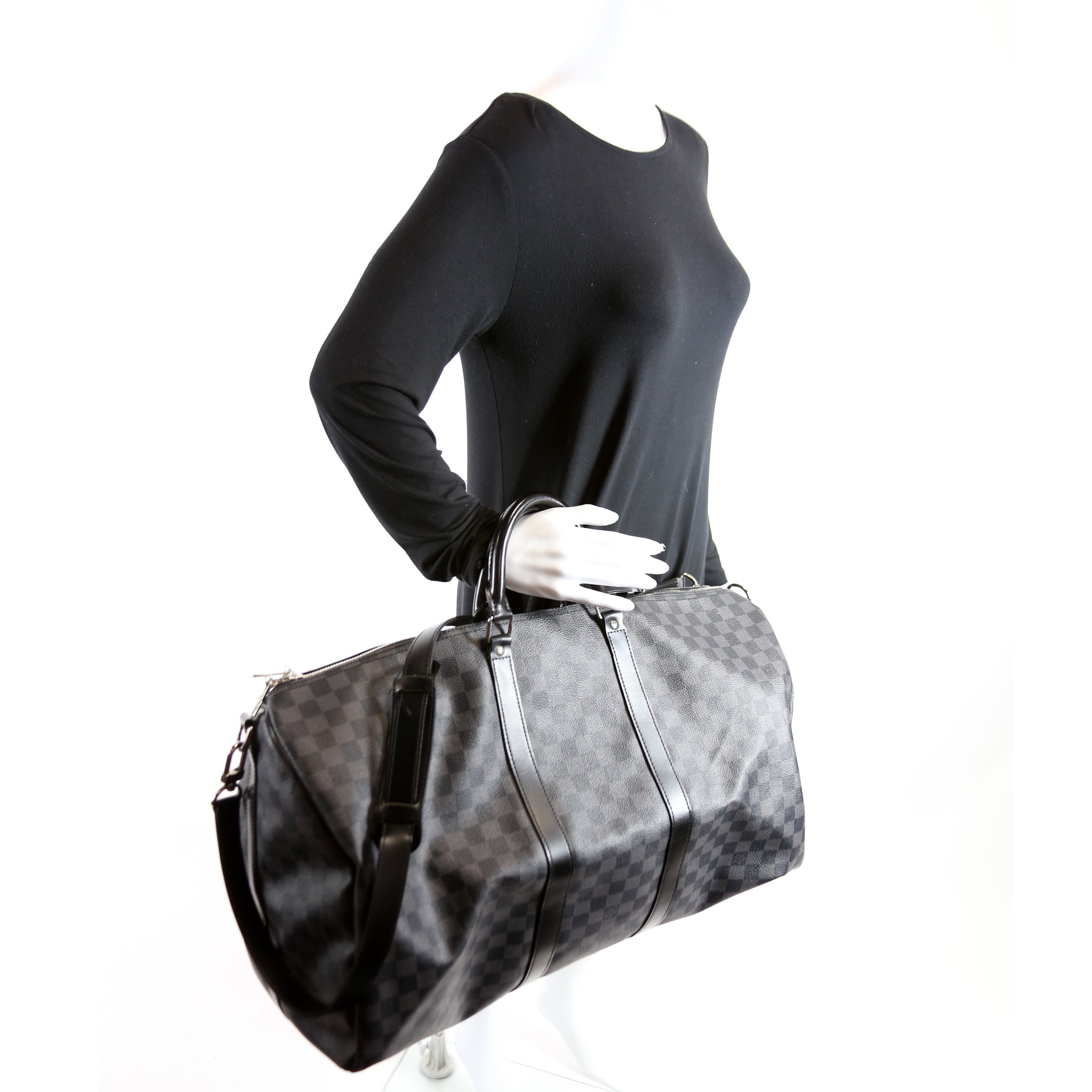 Keepall 55 Graphite with Strap
