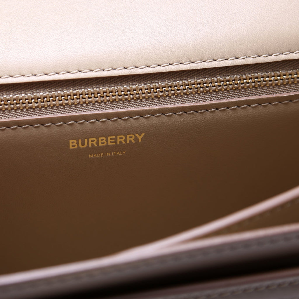TB Monogram Shoulder Bag Medium Beige
