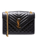 Envelope Medium Tri-Quilt Black