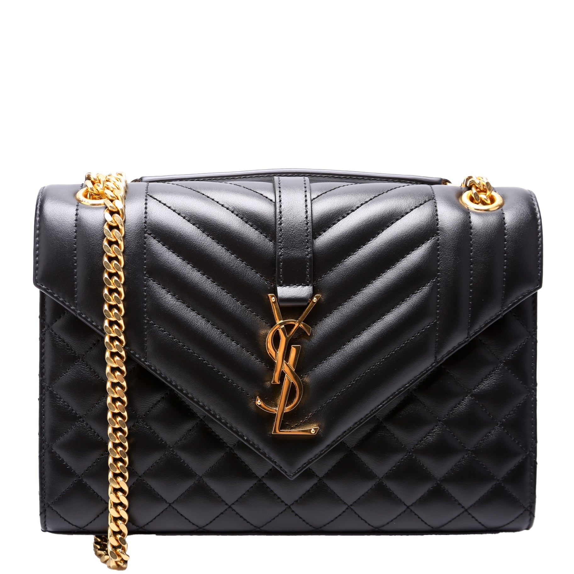 Envelope Medium Tri-Quilt Black