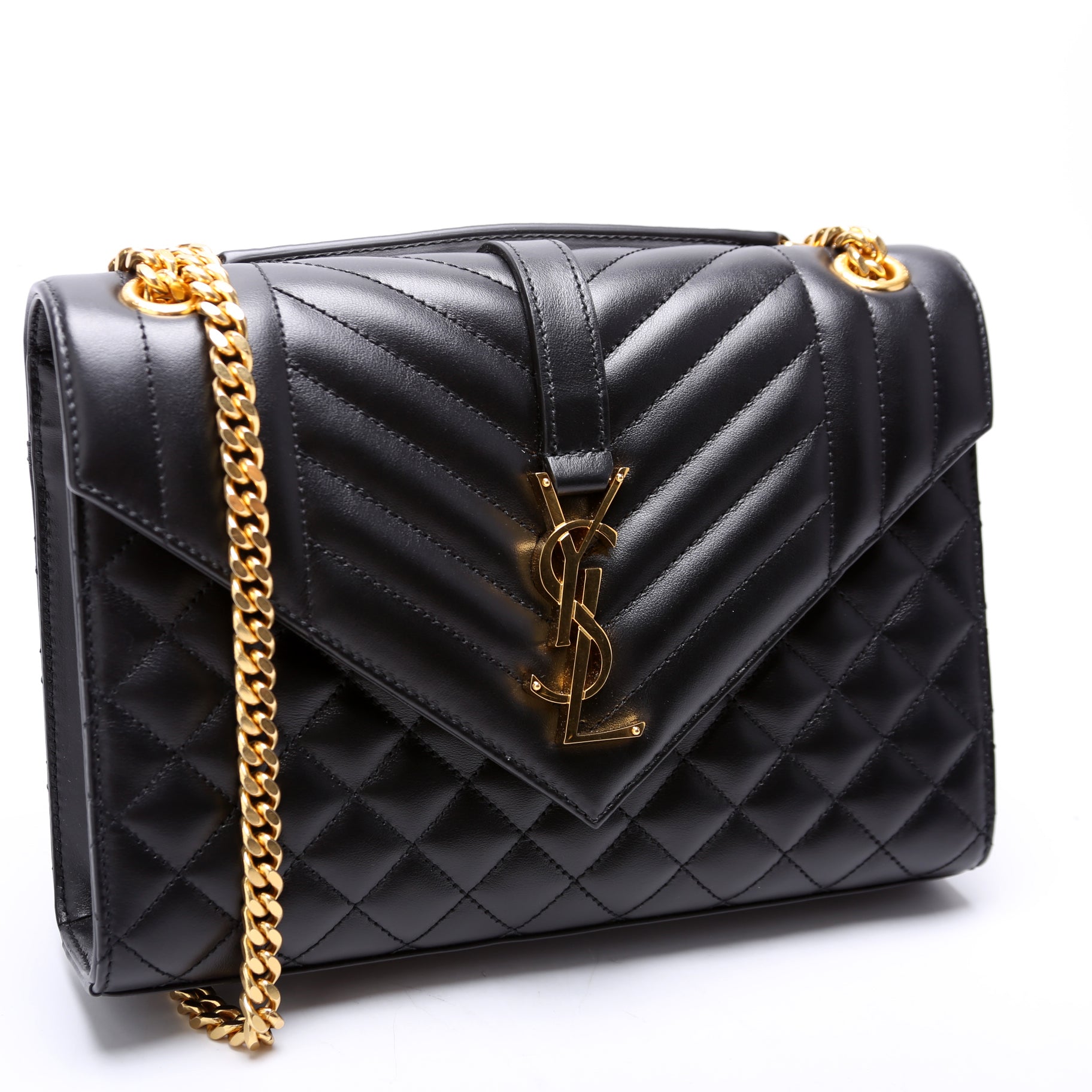 Envelope Medium Tri-Quilt Black