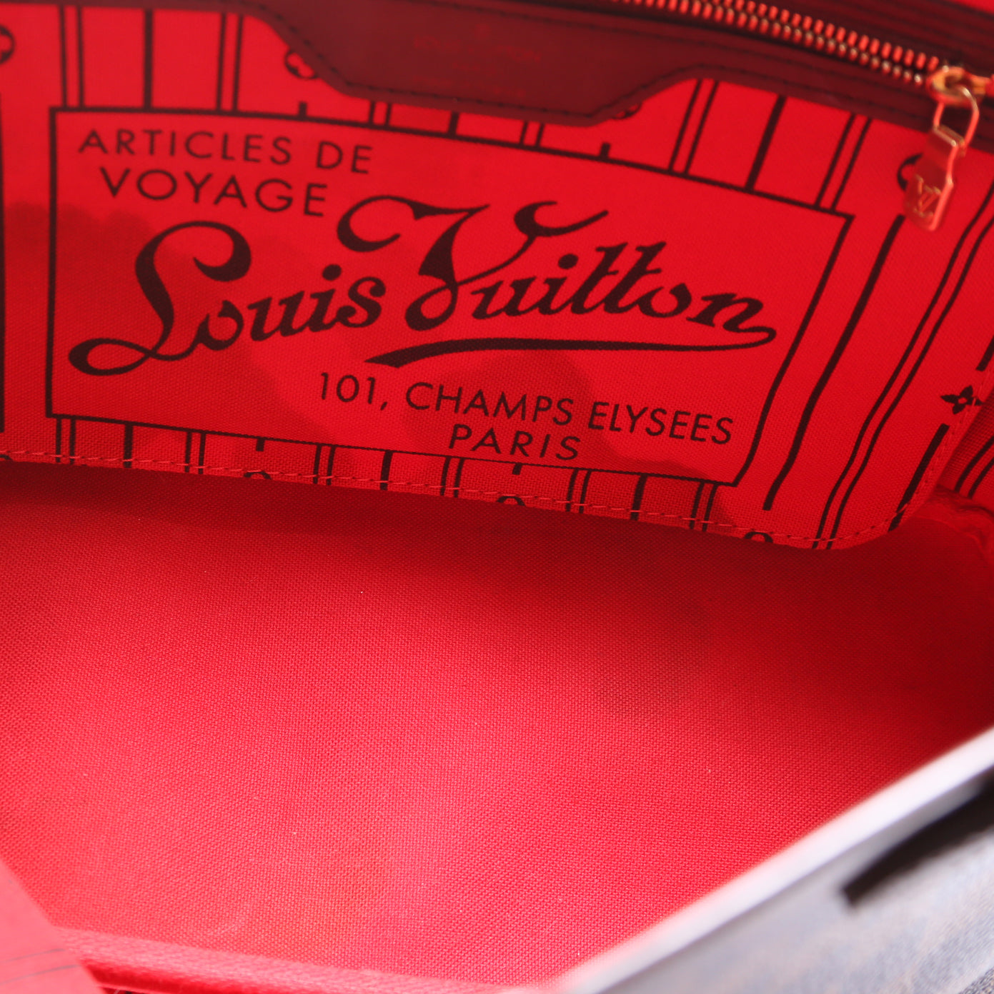 Neverfull PM Damier Ebene Red