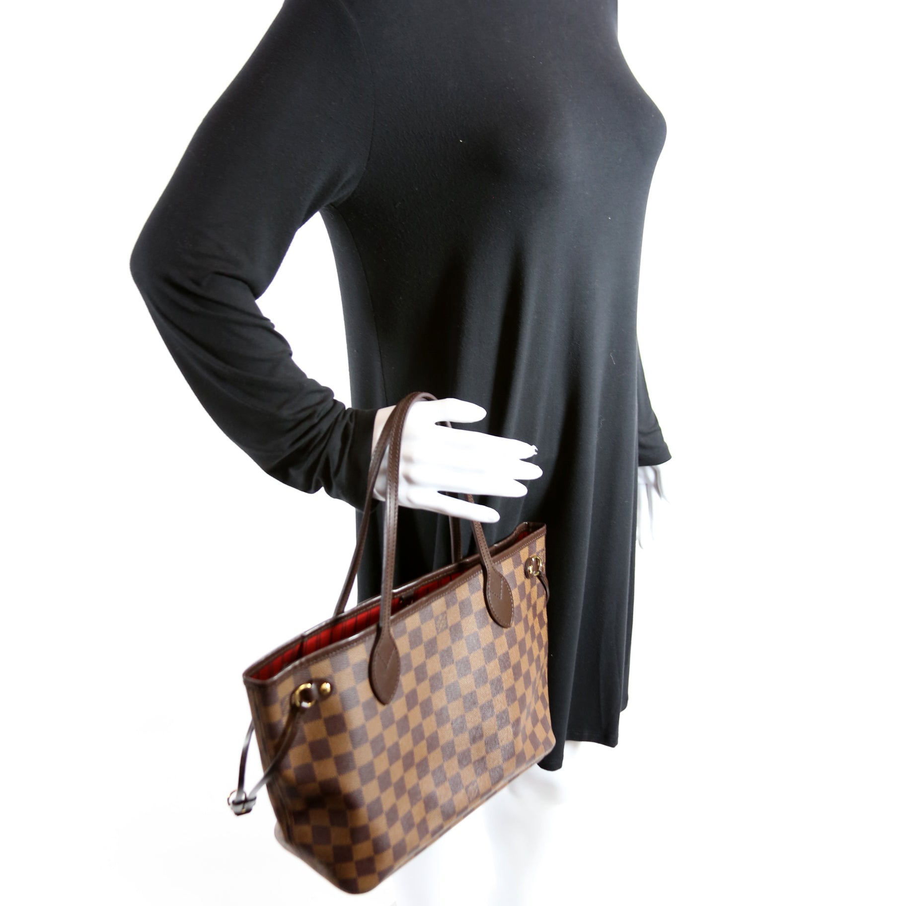 Neverfull PM Damier Ebene Red