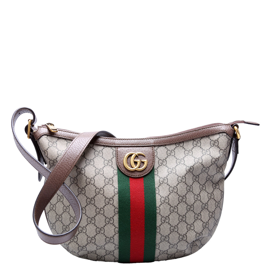 598125 Ophidia GG Supreme Small Shoulder Bag Brown