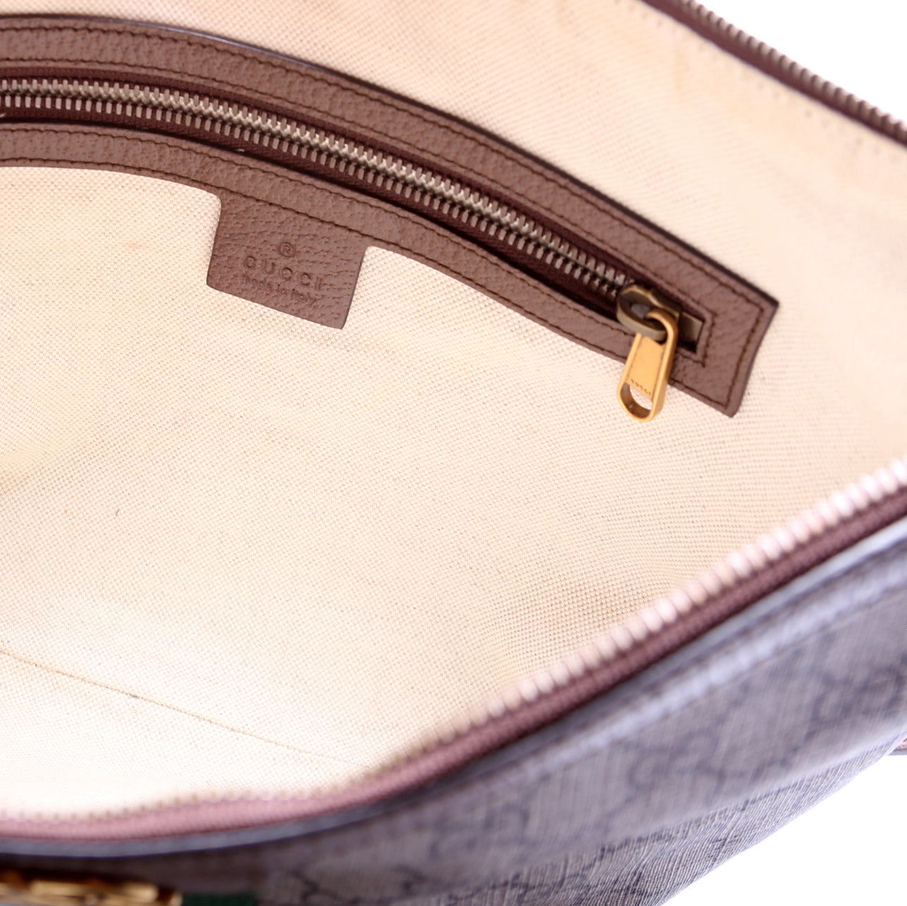 598125 Ophidia GG Supreme Small Shoulder Bag Brown