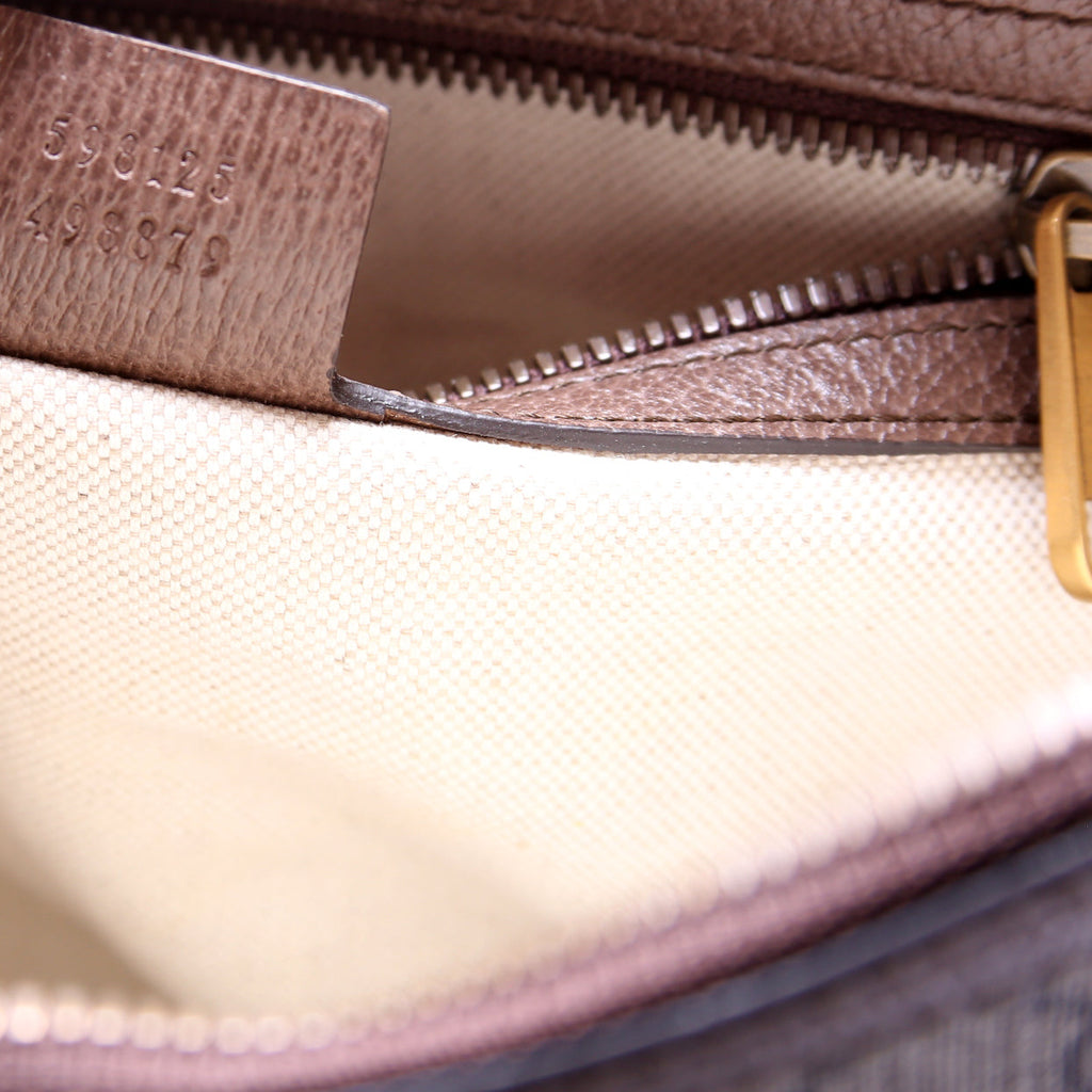 598125 Ophidia GG Supreme Small Shoulder Bag Brown