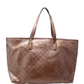 211137 GG Imprime Medium Zip Tote Bronze