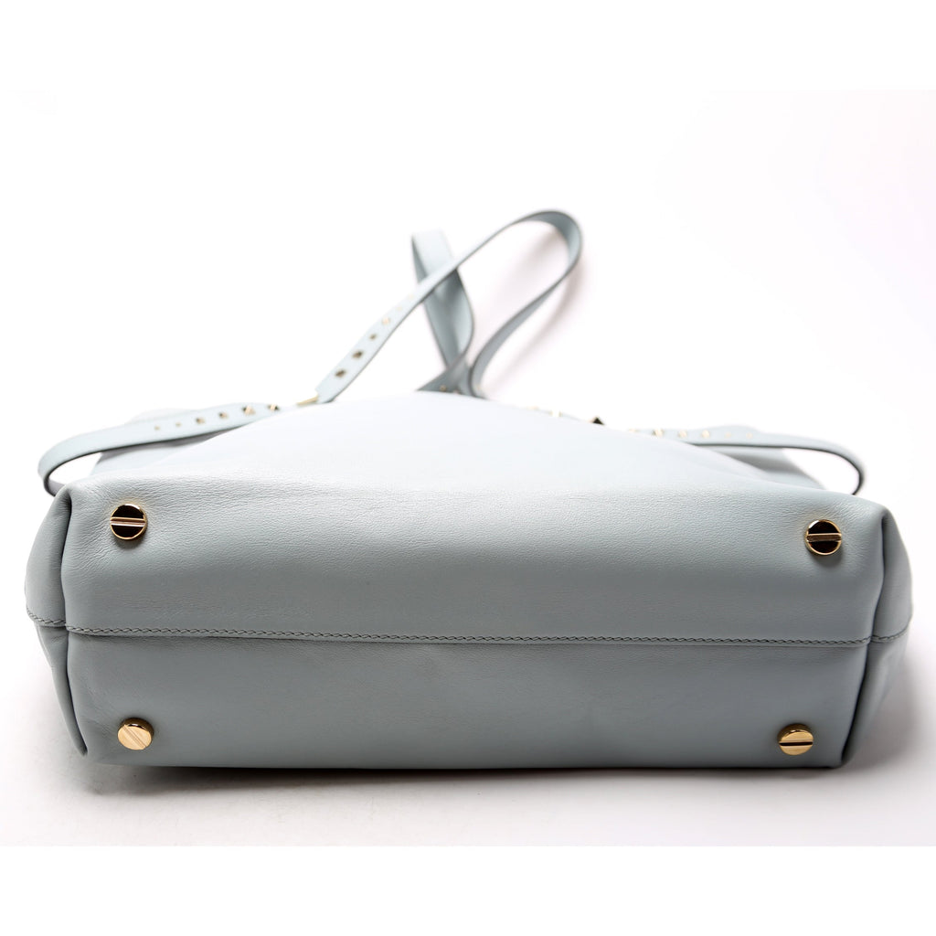 Lovestud Leather Tote Blue