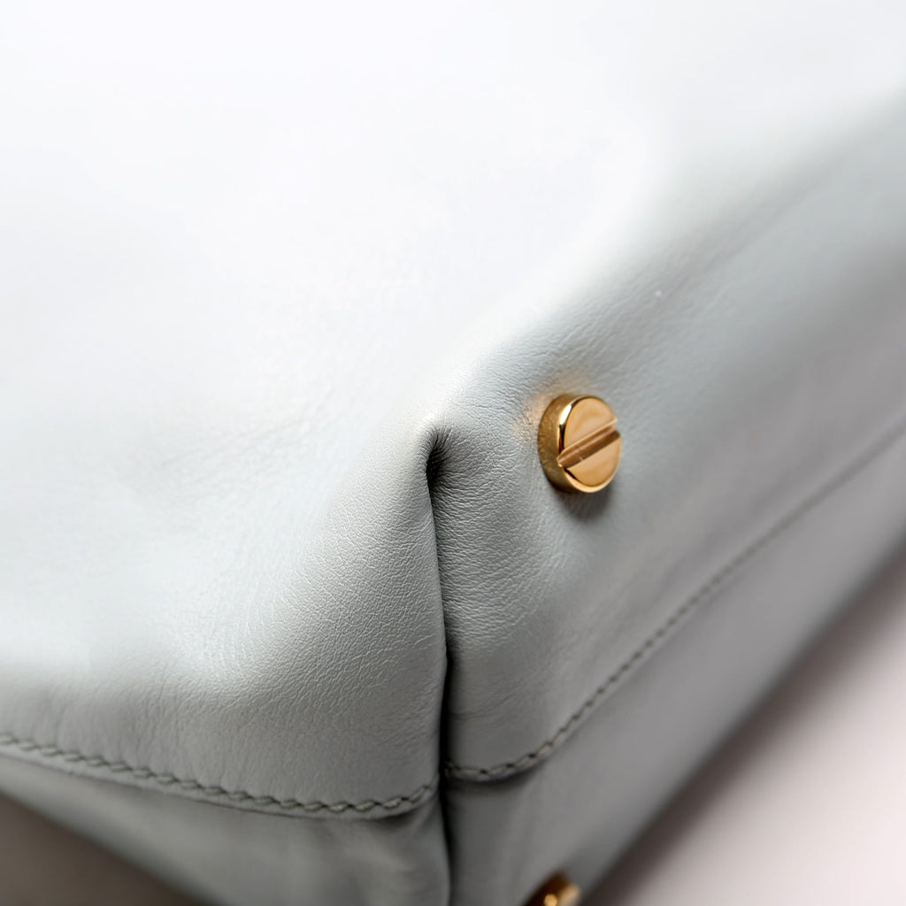 Lovestud Leather Tote Blue