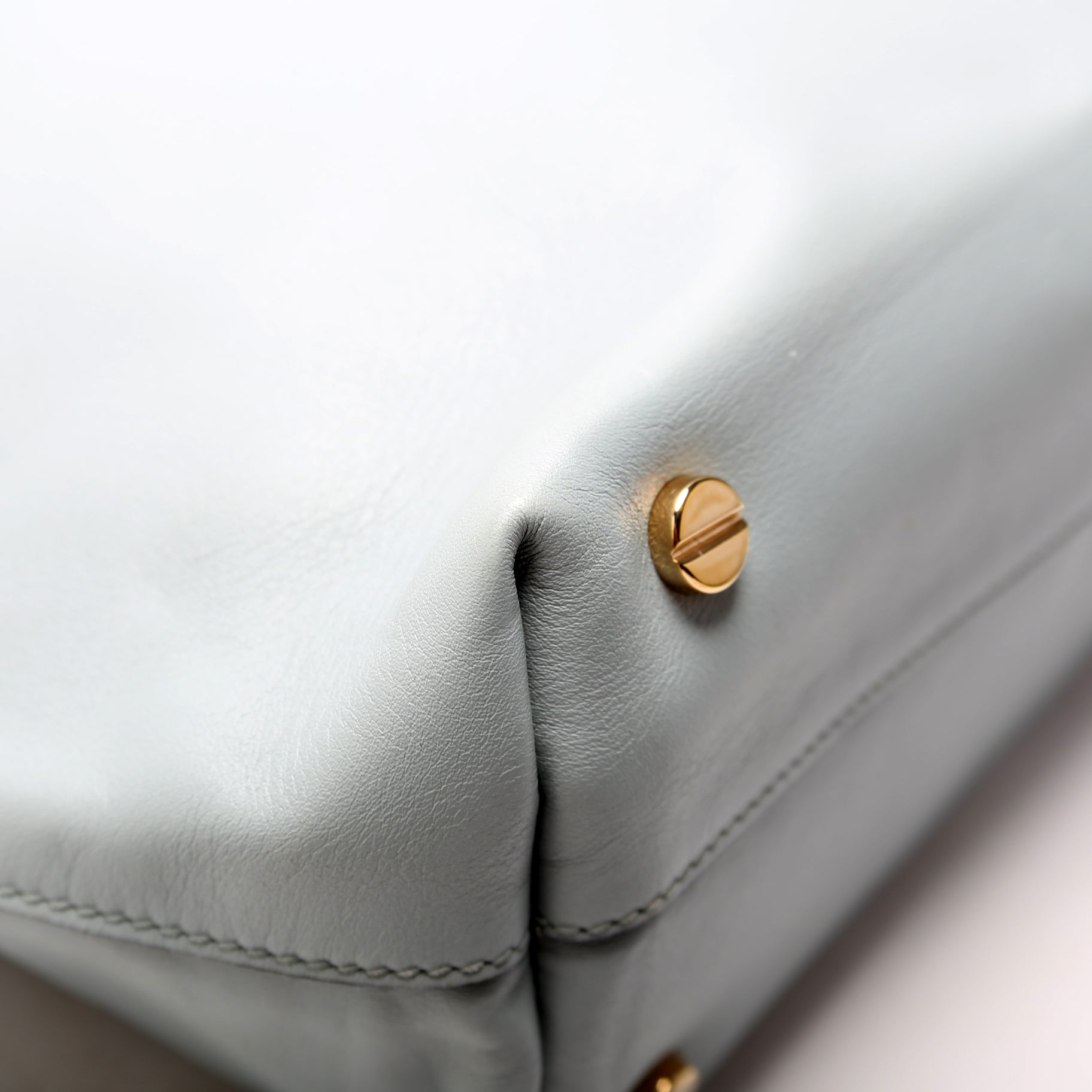 Lovestud Leather Tote Blue