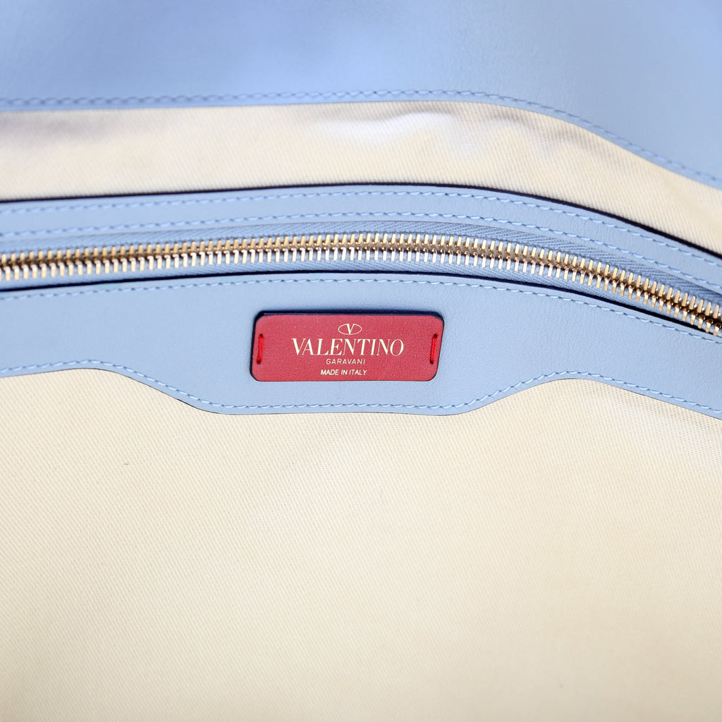 Lovestud Leather Tote Blue
