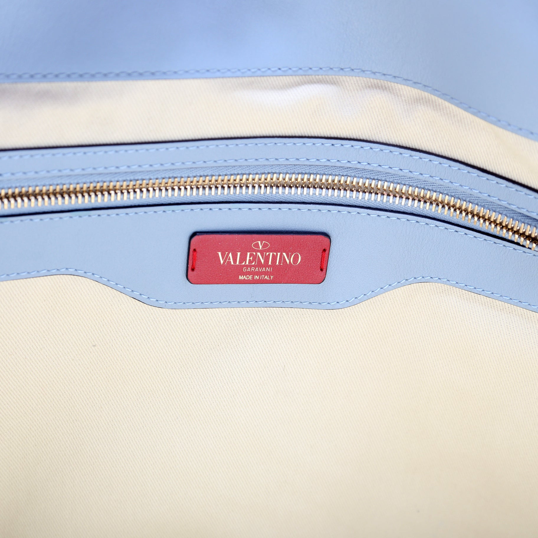 Lovestud Leather Tote Blue