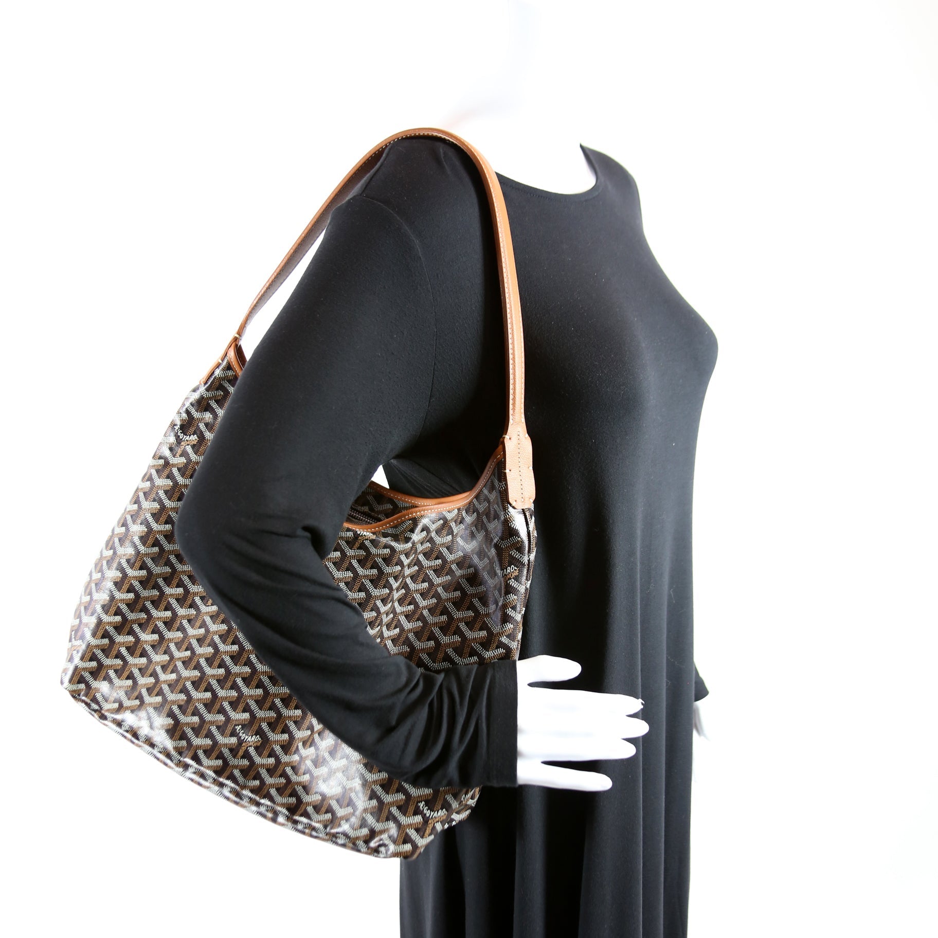 Goyardine Boheme Hobo Black
