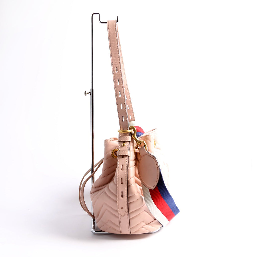 Gucci 476674 GG Marmont Bucket Pink