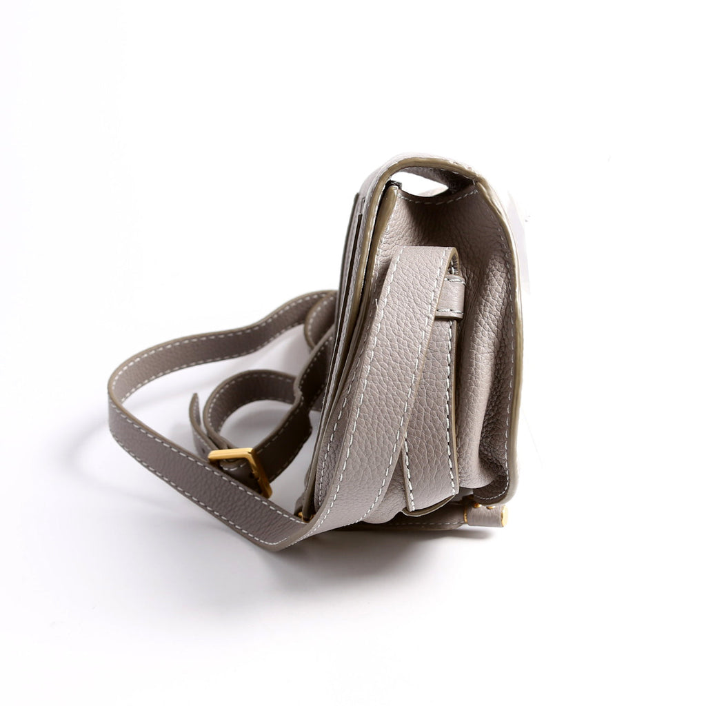 Marcie Saddle Bag Crossbody Small Grey