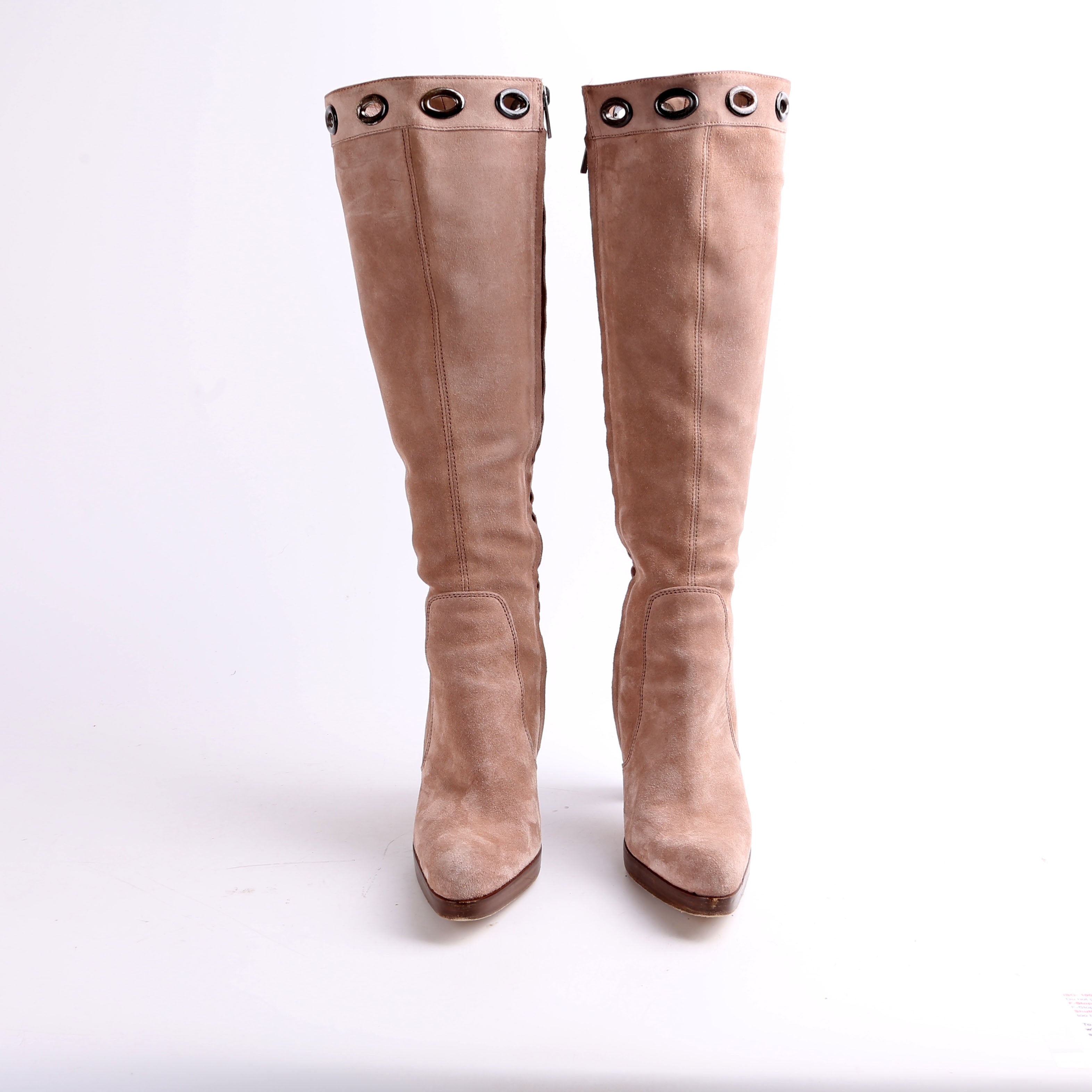 SAINT LAURENT Knee High Suede Boots Size 38