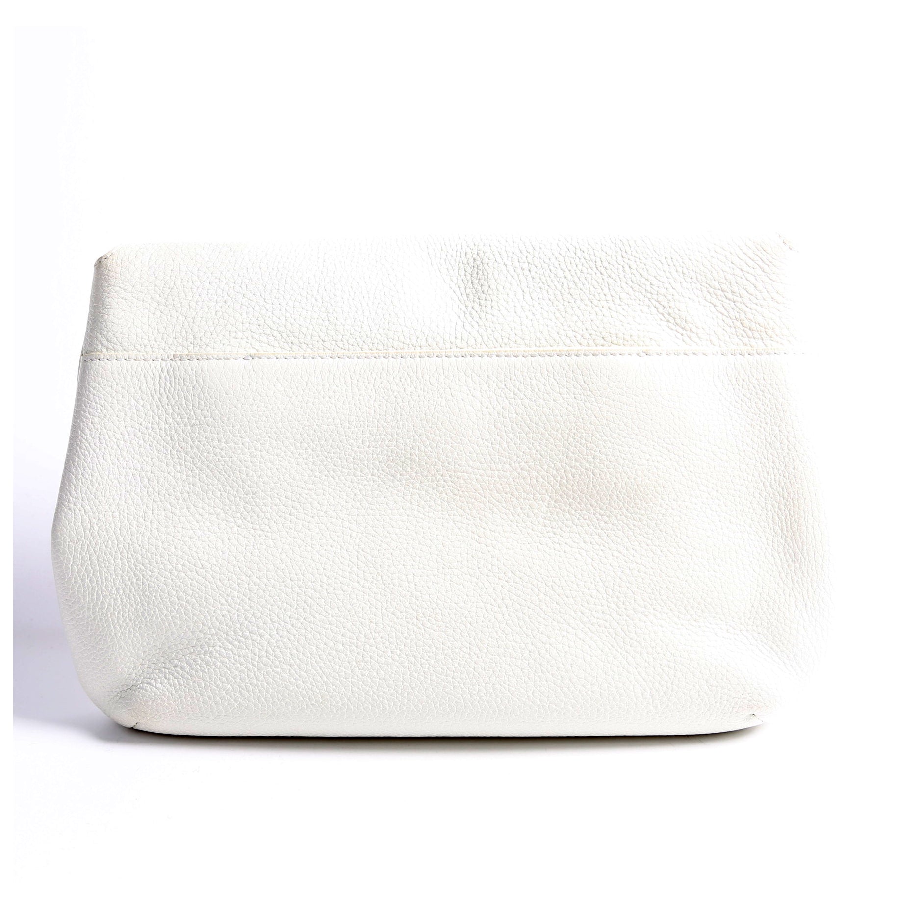 Studded Chain Shoulder Bag White