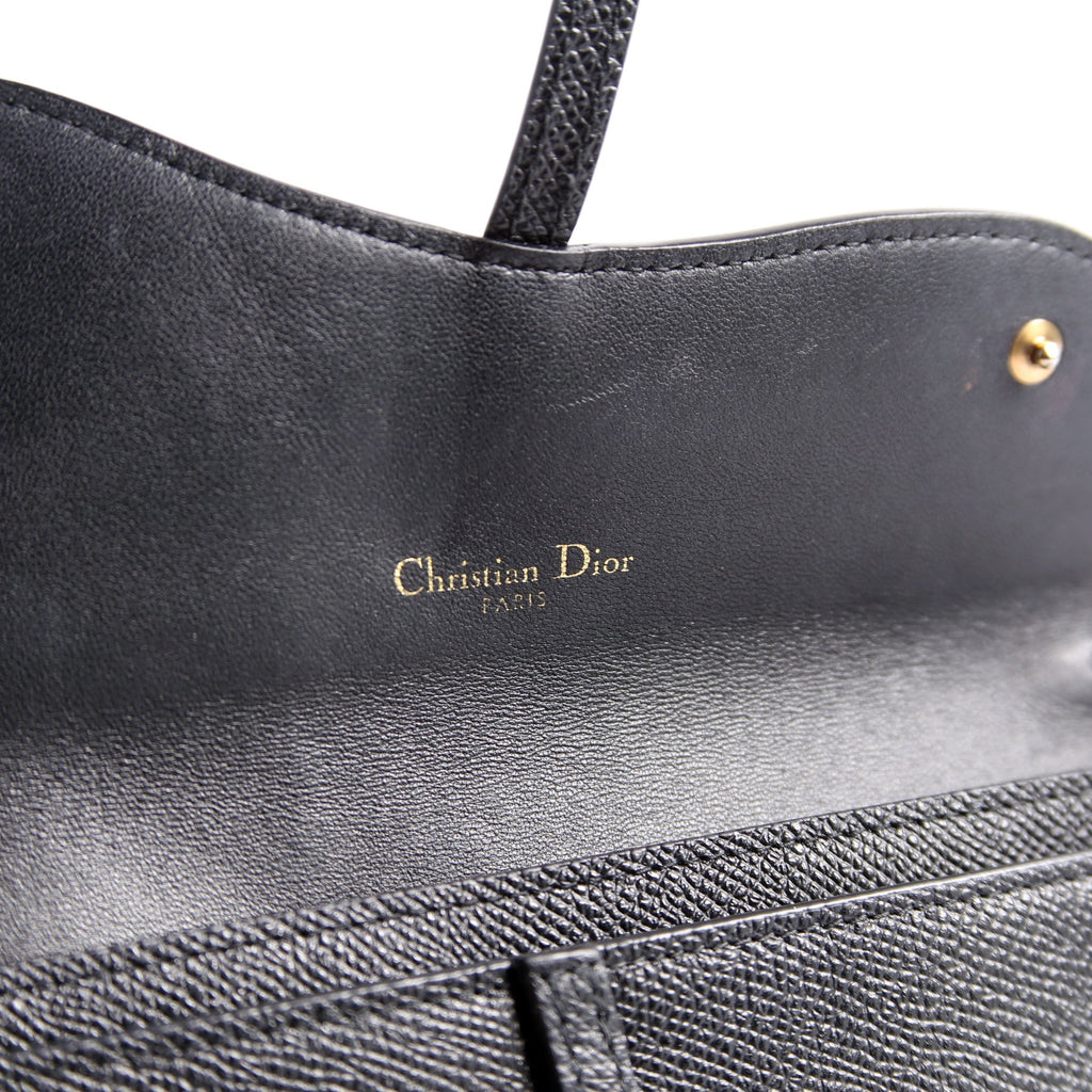 Saddle Pouch W/Chain Small Calfskin Black