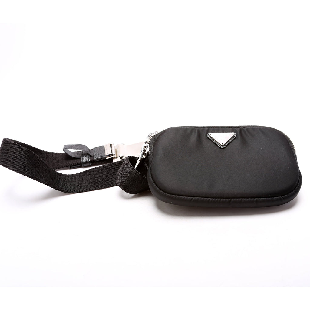 Nylon Saffiano Belt Bag Black