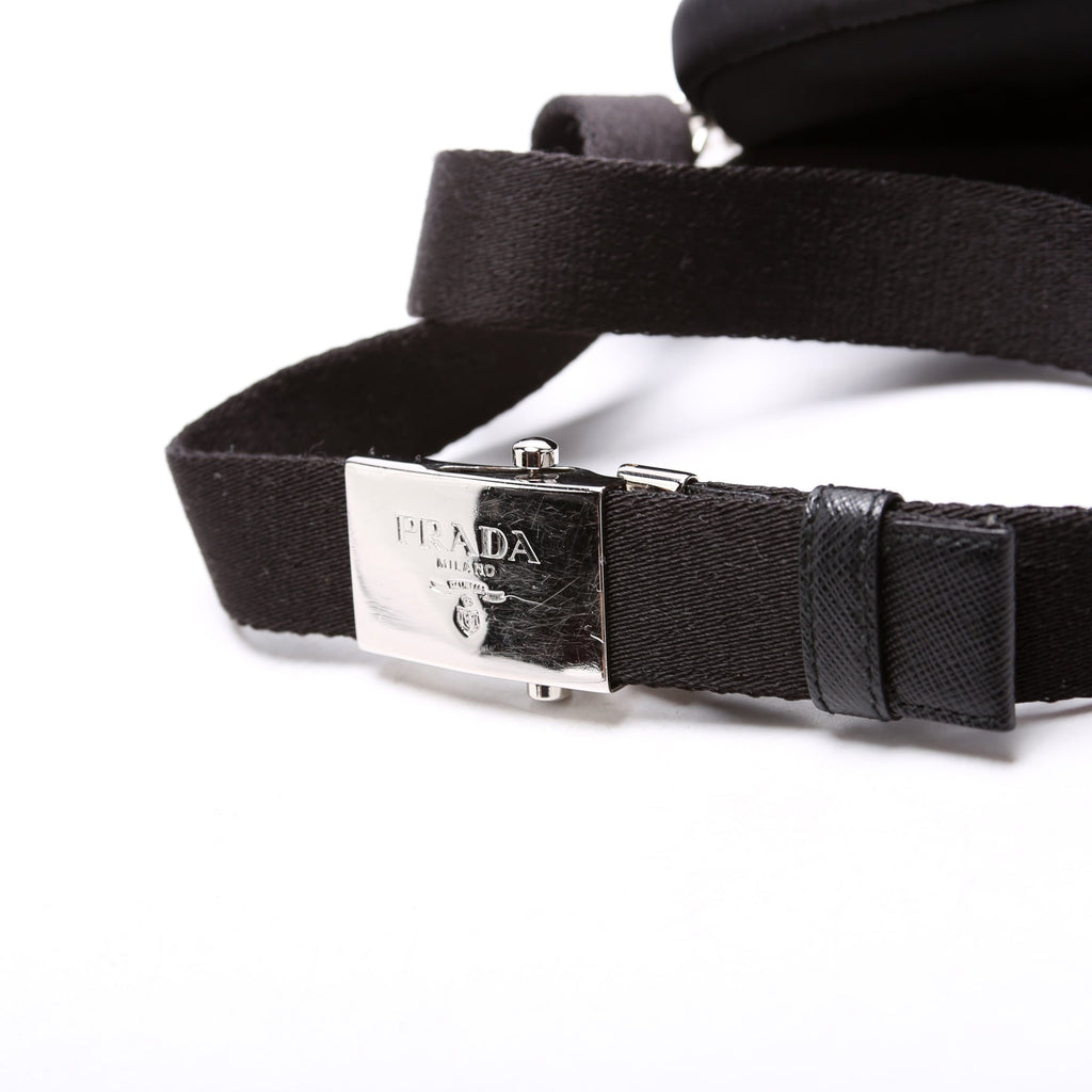 Nylon Saffiano Belt Bag Black