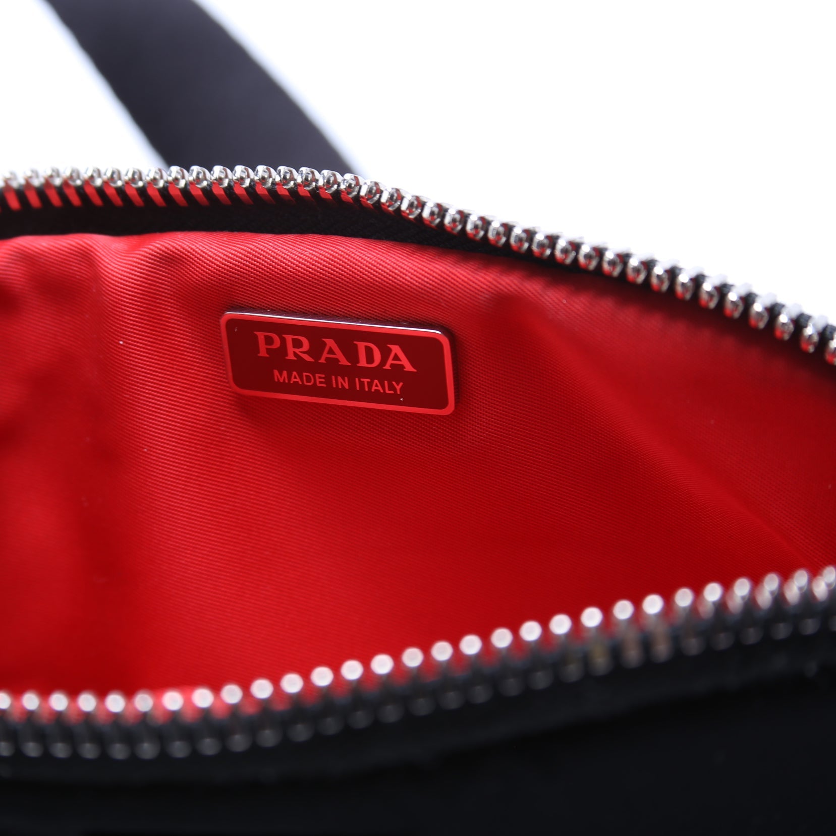 Nylon Saffiano Belt Bag Black