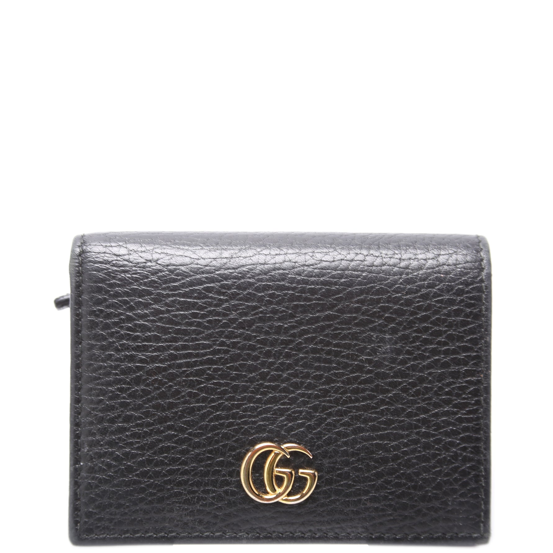 456126 GG Marmont Card Case Black