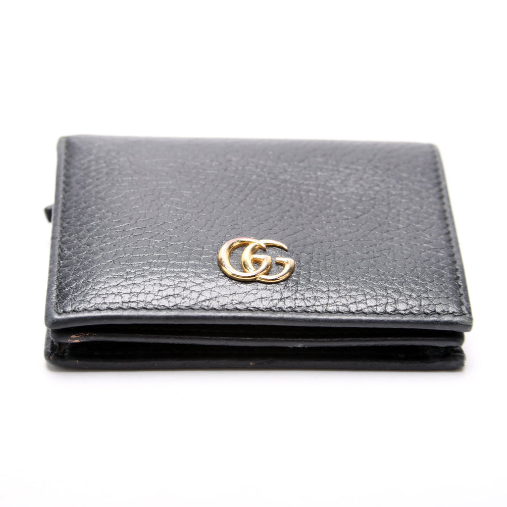 456126 GG Marmont Card Case Black