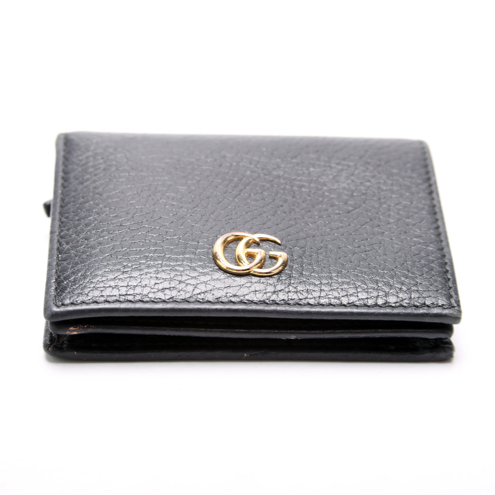 456126 GG Marmont Card Case Black