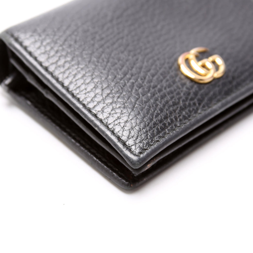 456126 GG Marmont Card Case Black
