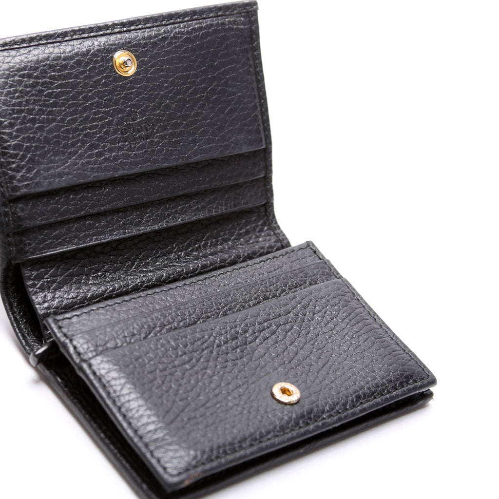 456126 GG Marmont Card Case Black