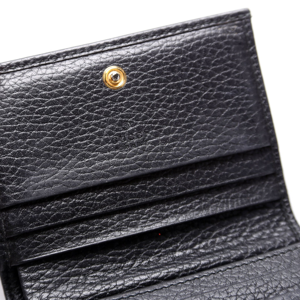 456126 GG Marmont Card Case Black