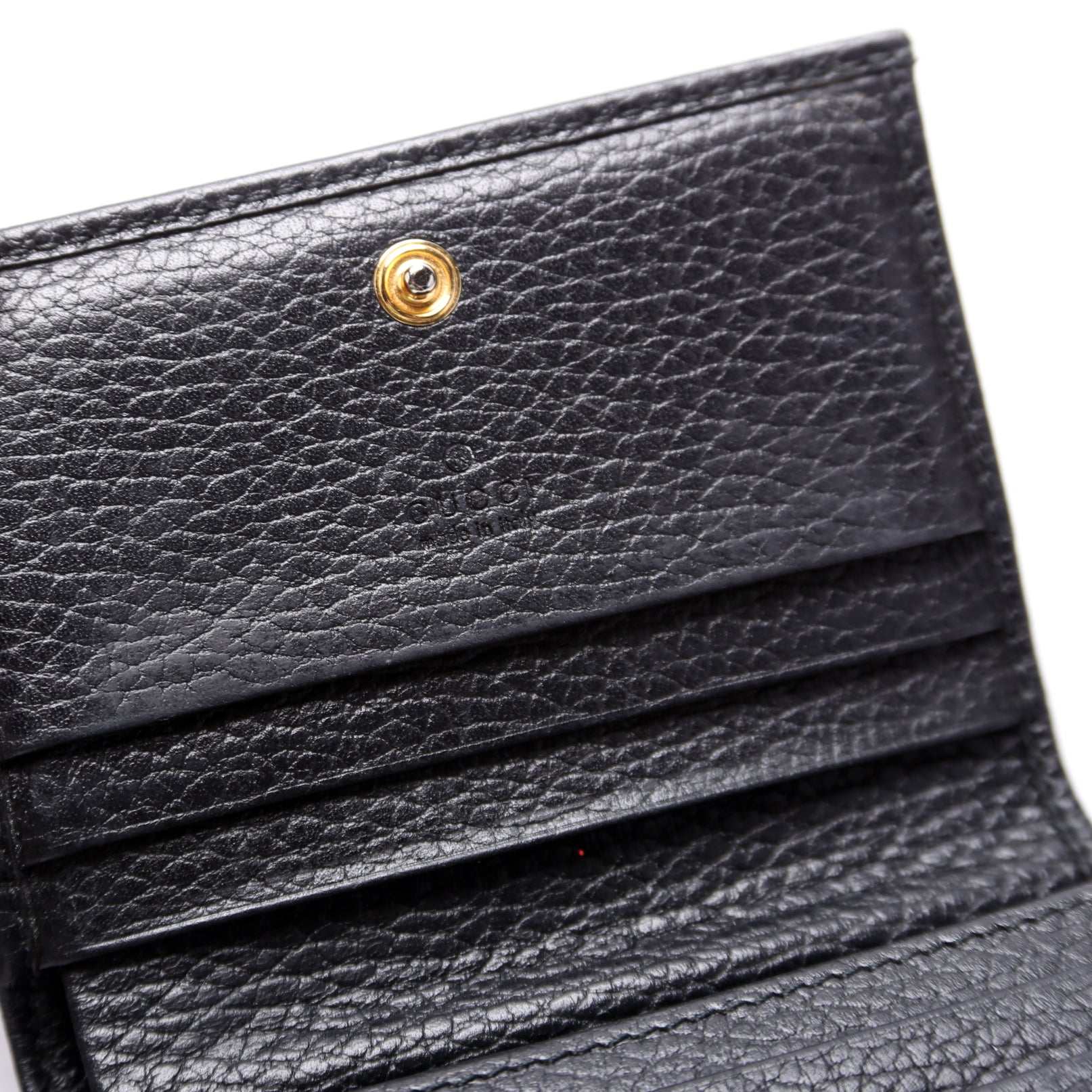 456126 GG Marmont Card Case Black