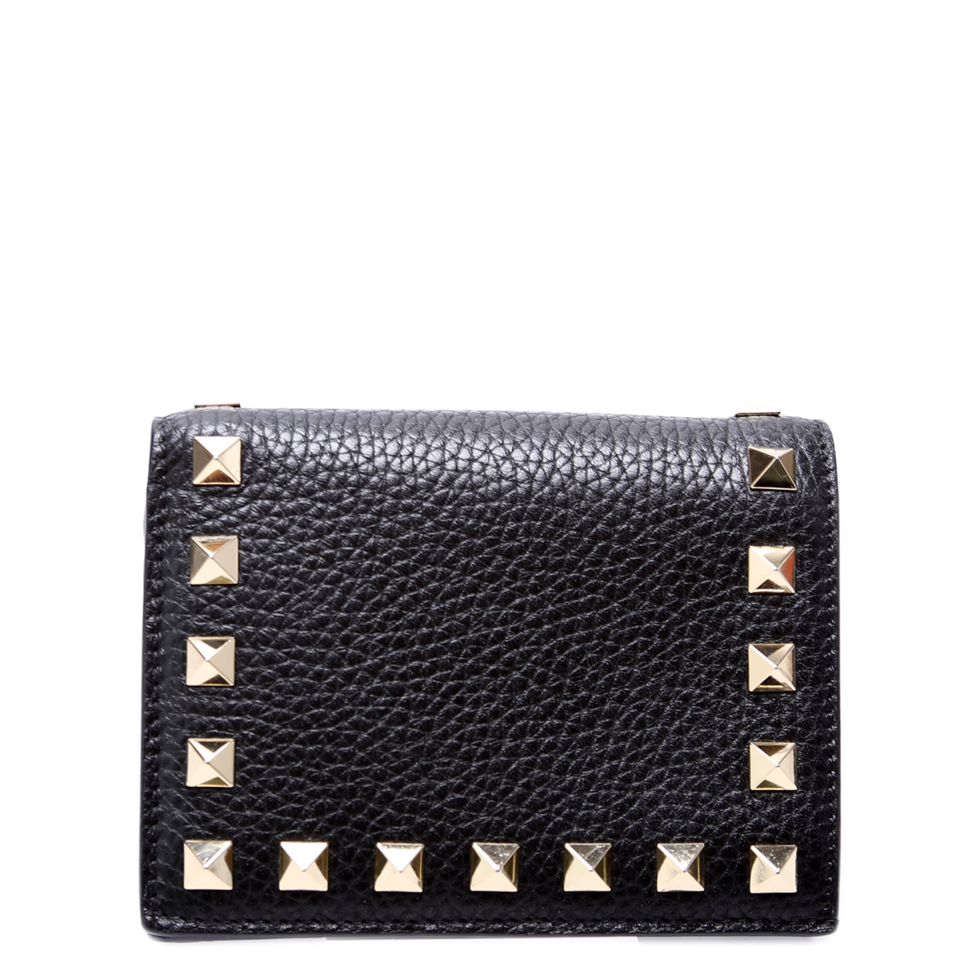 Rockstud Coin Card Case Black
