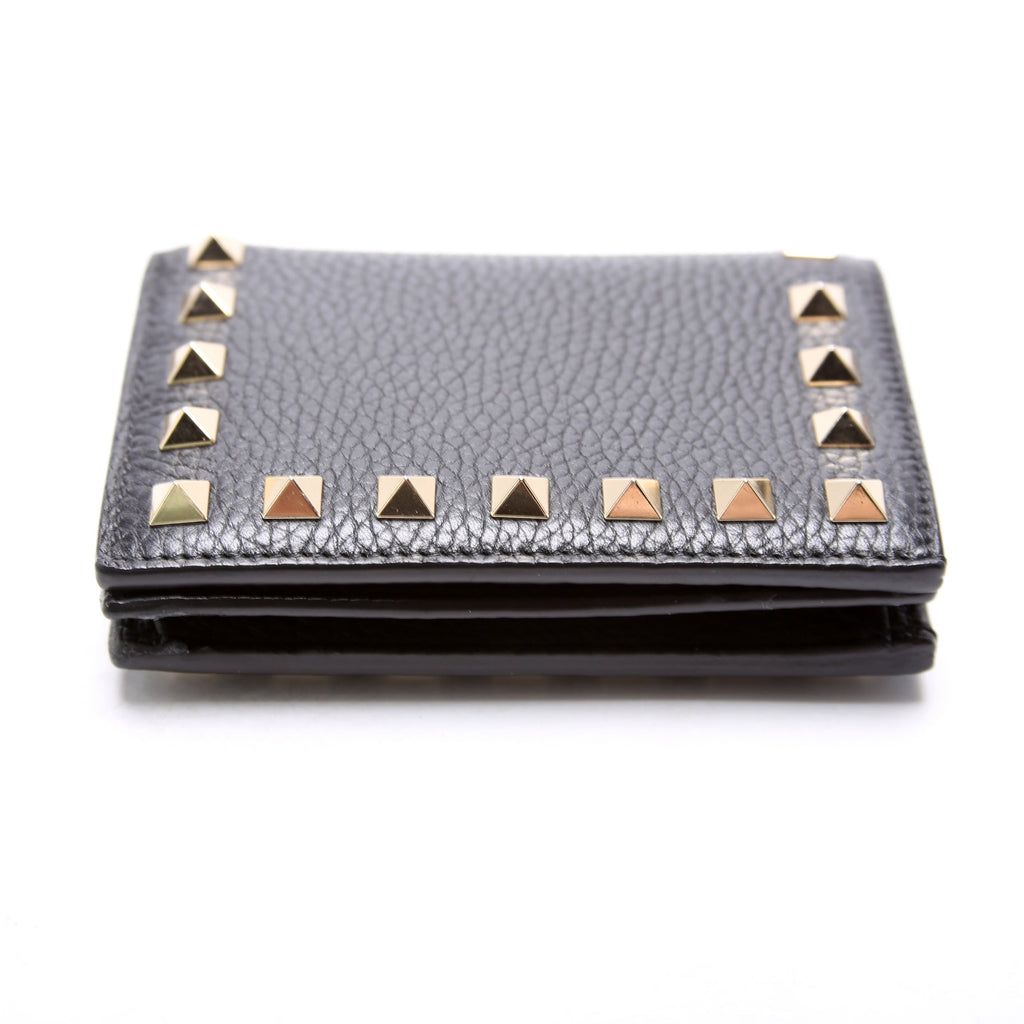 Rockstud Coin Card Case Black