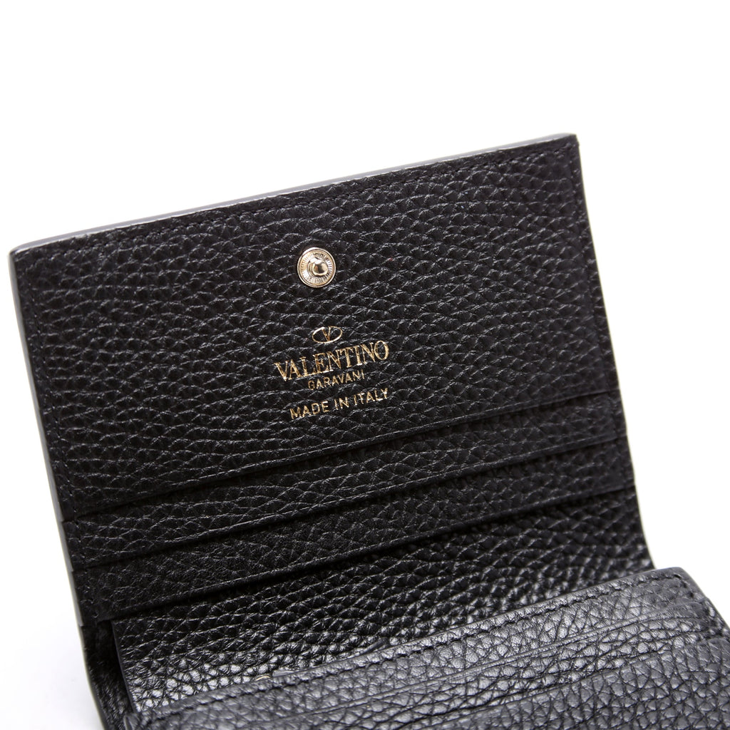 Rockstud Coin Card Case Black