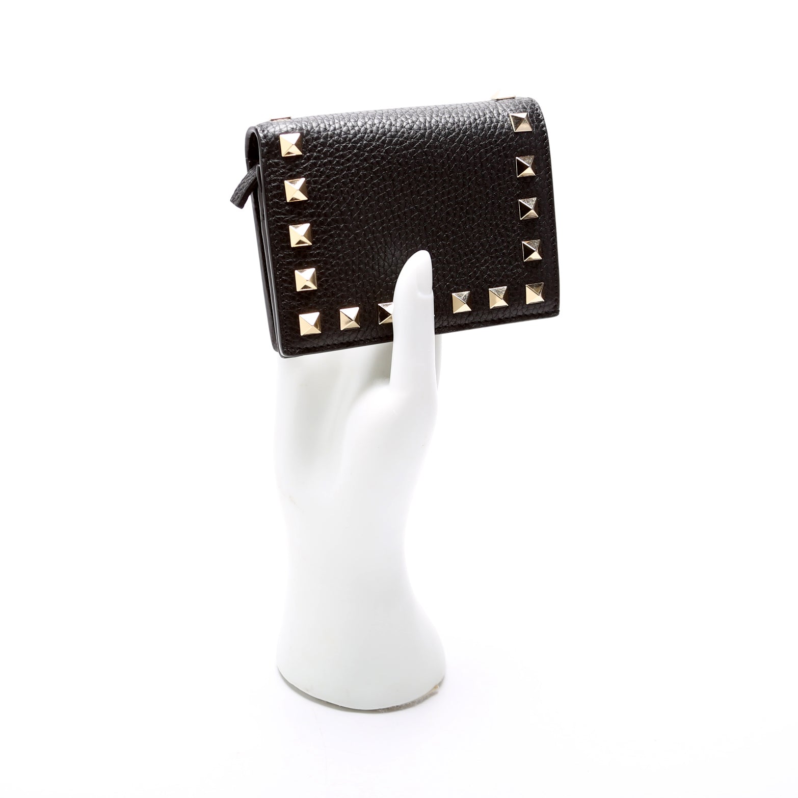 Rockstud Coin Card Case Black