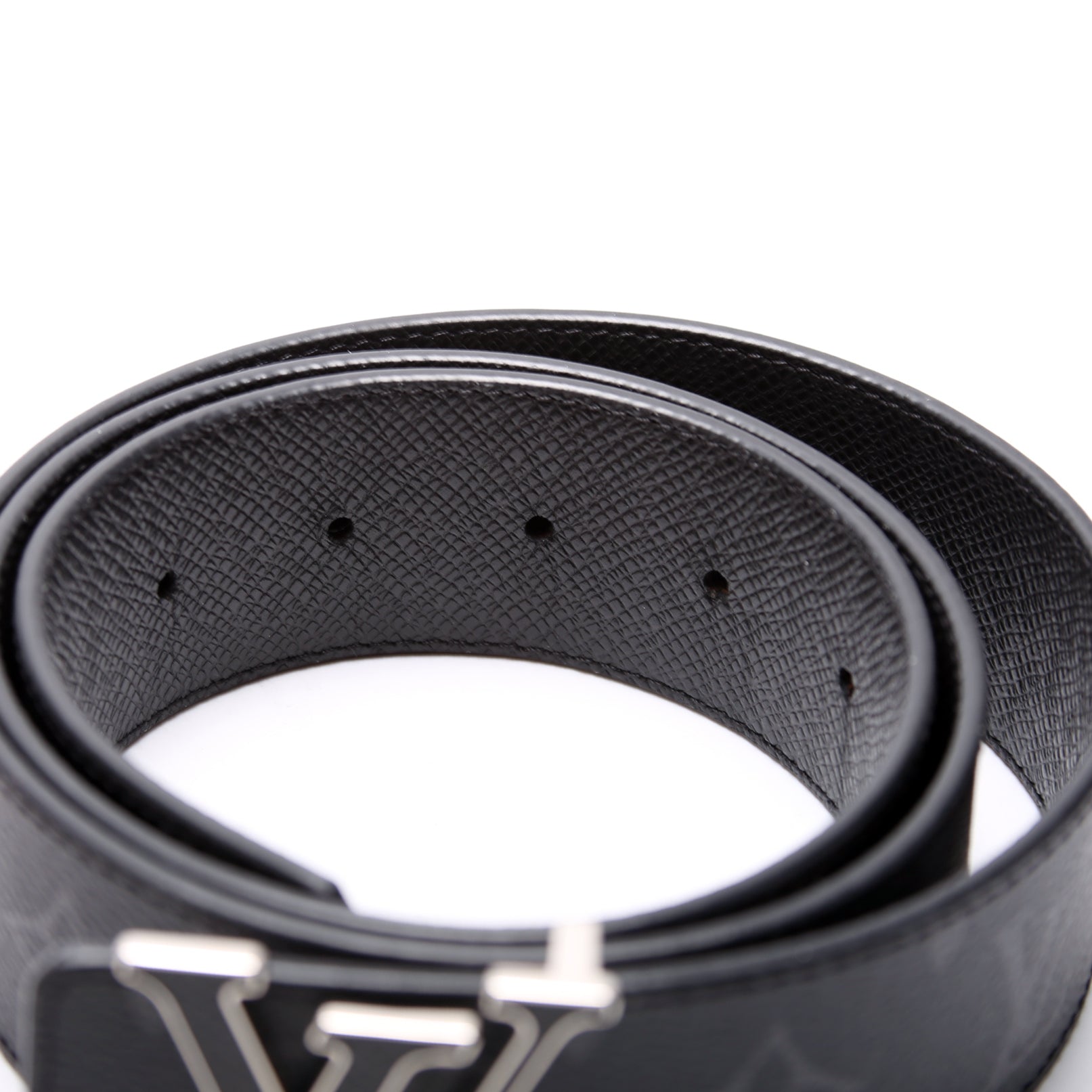 LV Taiga Initiales 40MM Reversible Leather/Eclipse Belt Size 90/36