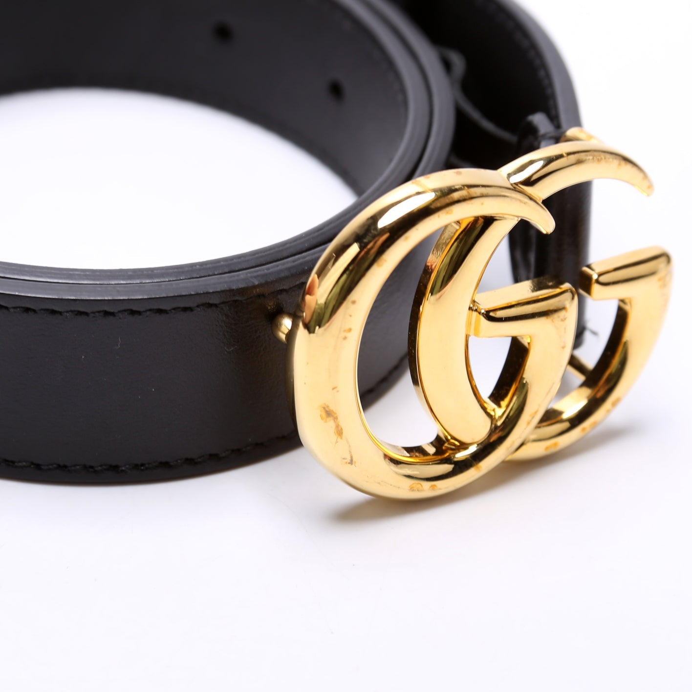 414516 GG Marmont Belt Size 75/30 Black
