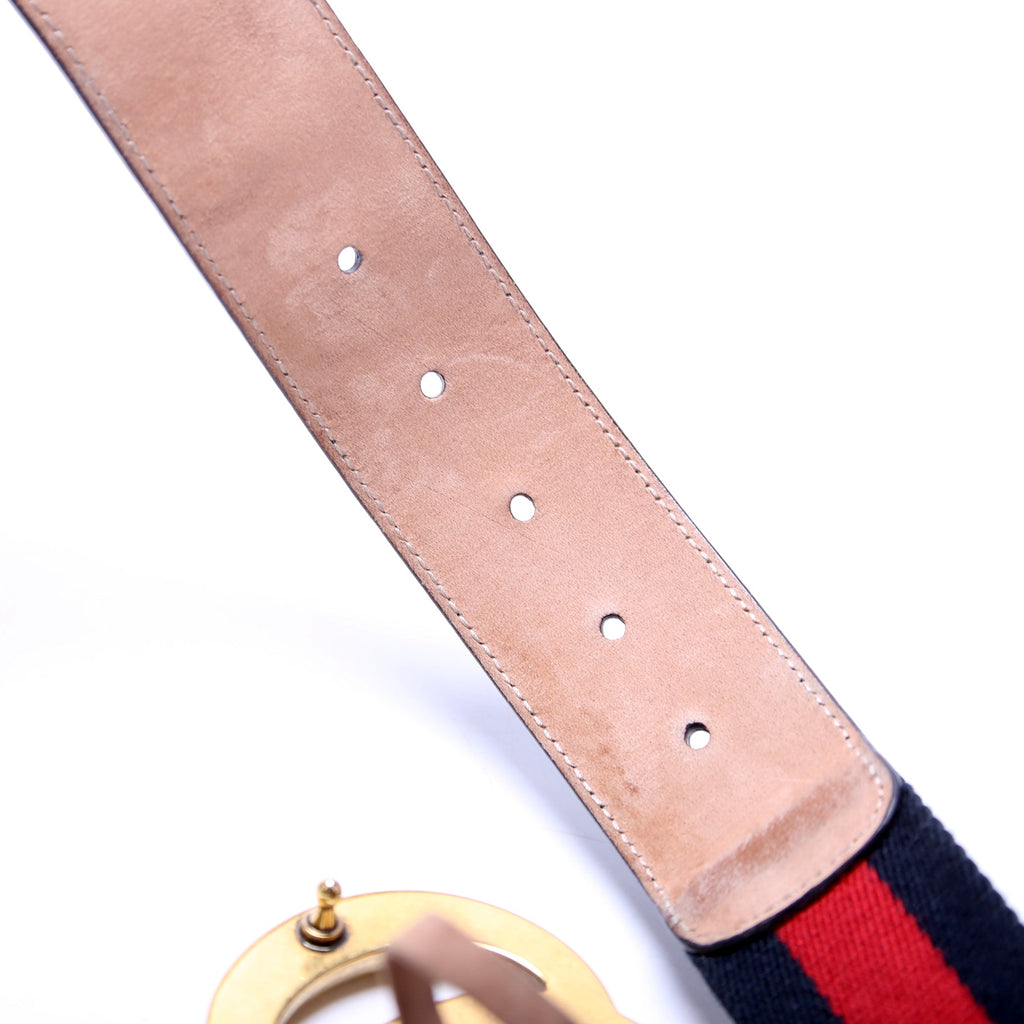 409416 Web Canvas Belt Size 90/35 Navy/Red