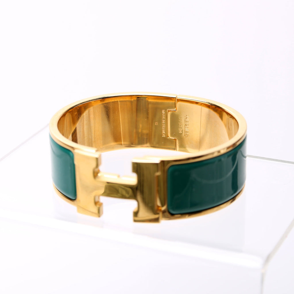 Clic Clac Wide PM Bracelet Gold/Teal
