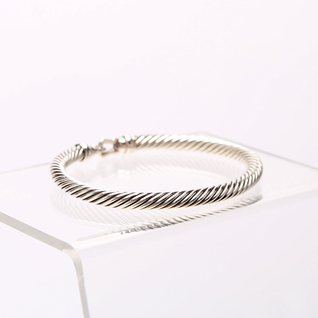 Classic Cable 5MM Buckle Bracelet 925/PAVE